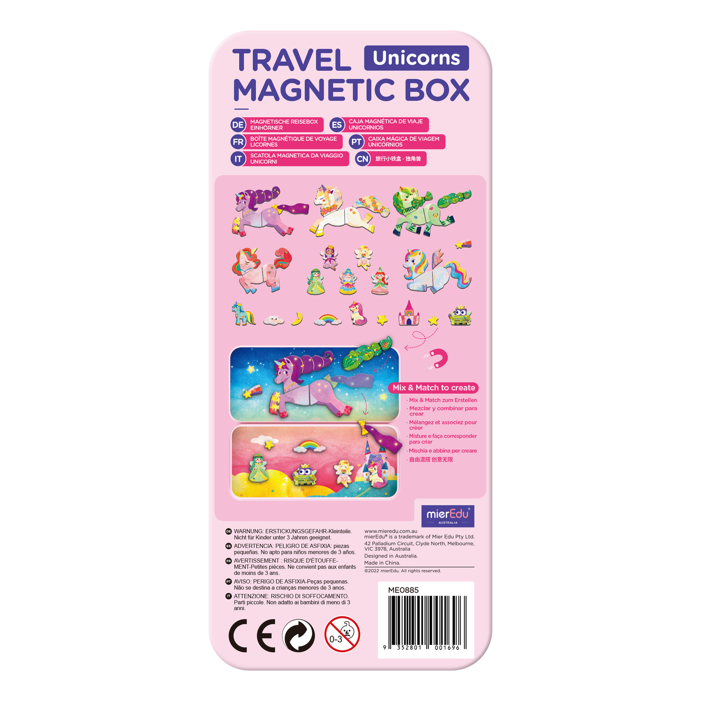 ME Magnetic Puzzle Tin - Unicorns