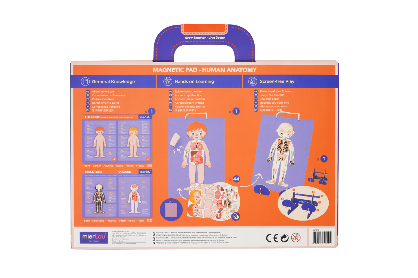 ME Magnetic Pad - Human Anatomy