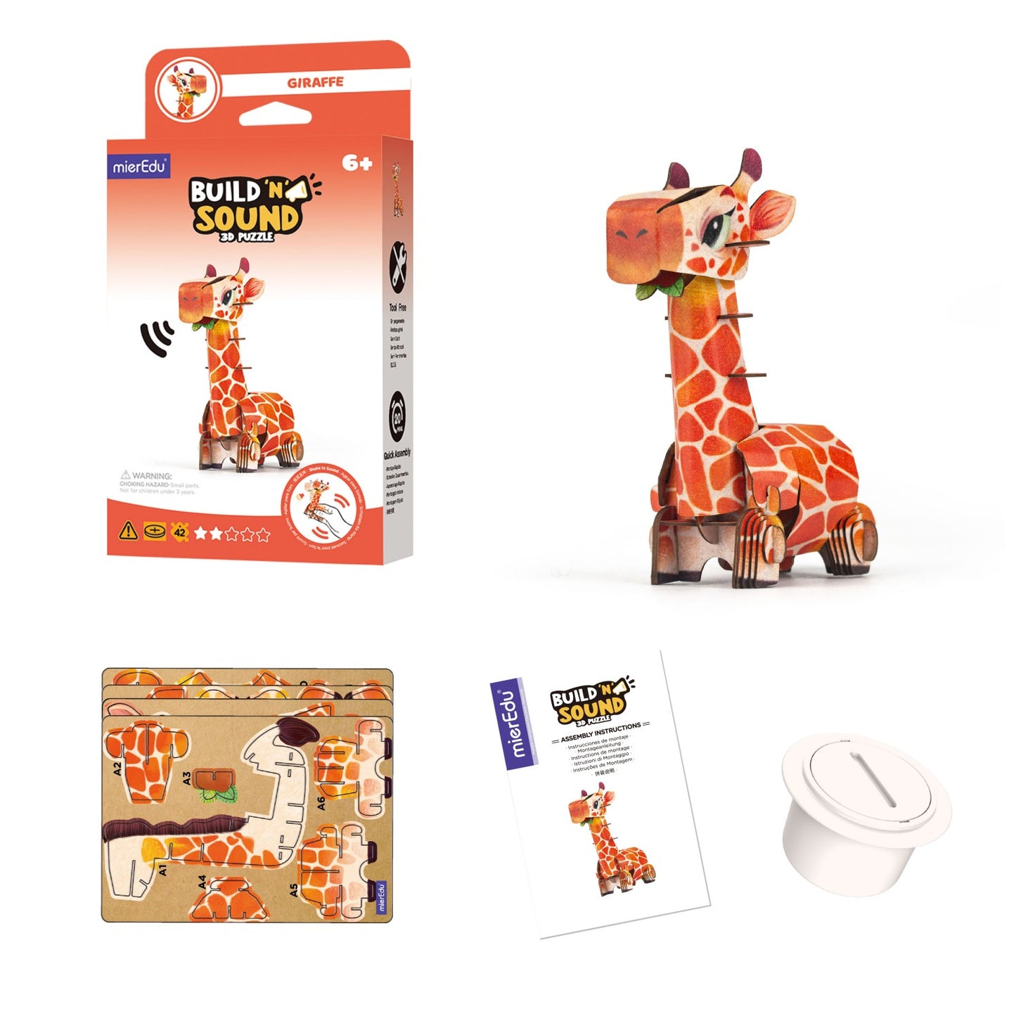 ME Build N Sound 3D Puzzle Giraffe