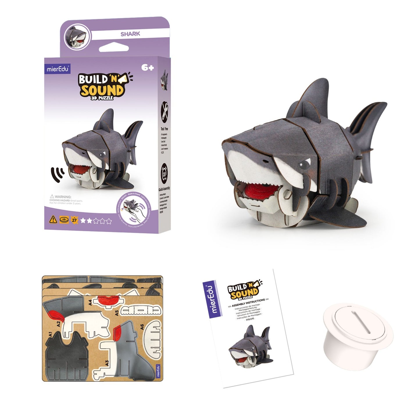 ME Build N Sound 3D Puzzle Shark