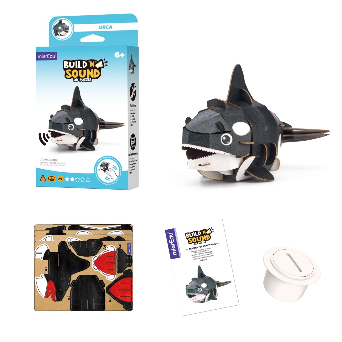 ME Build N Sound 3D Puzzle Orca