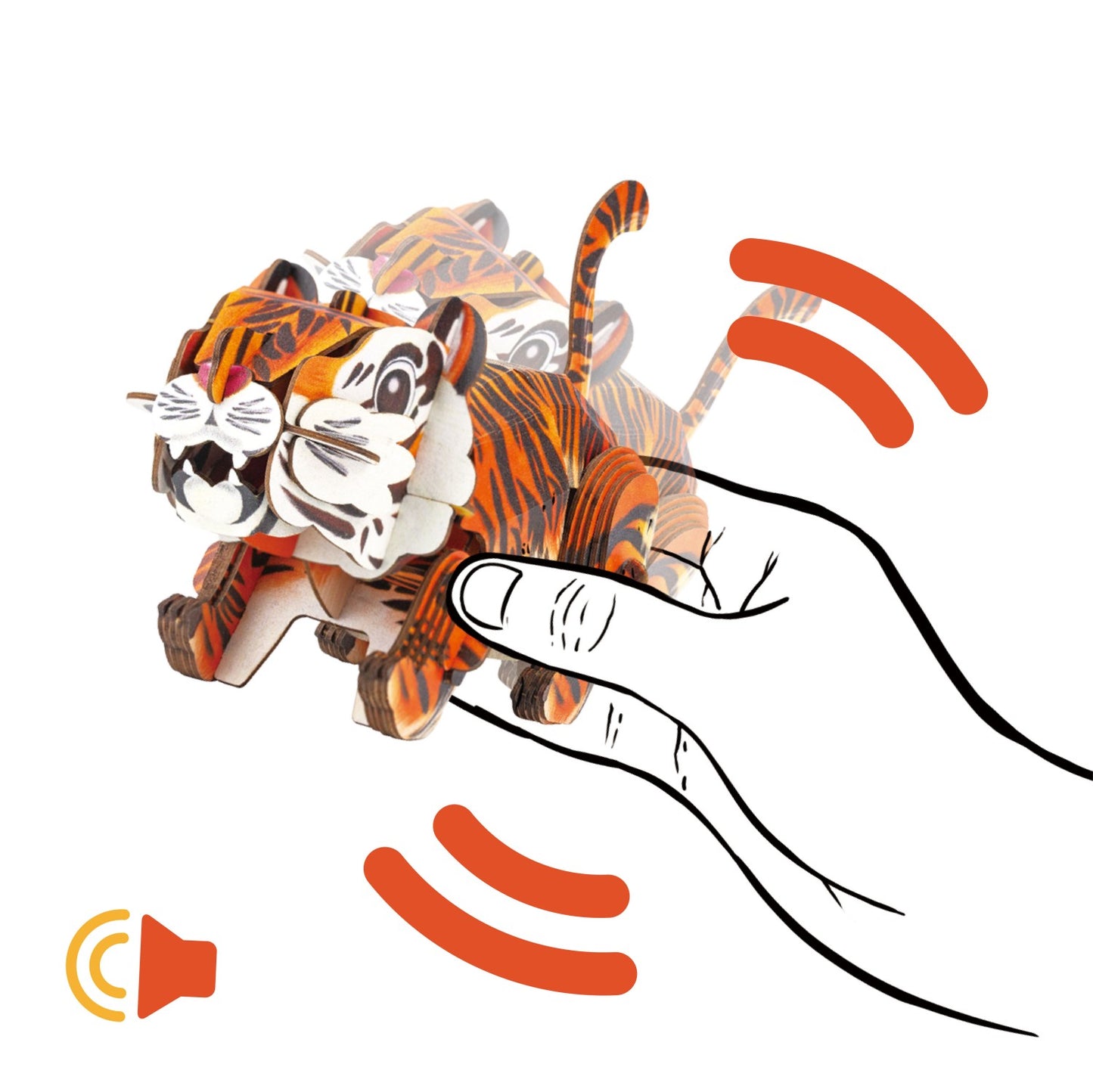 ME Build N Sound 3D Puzzle Tiger