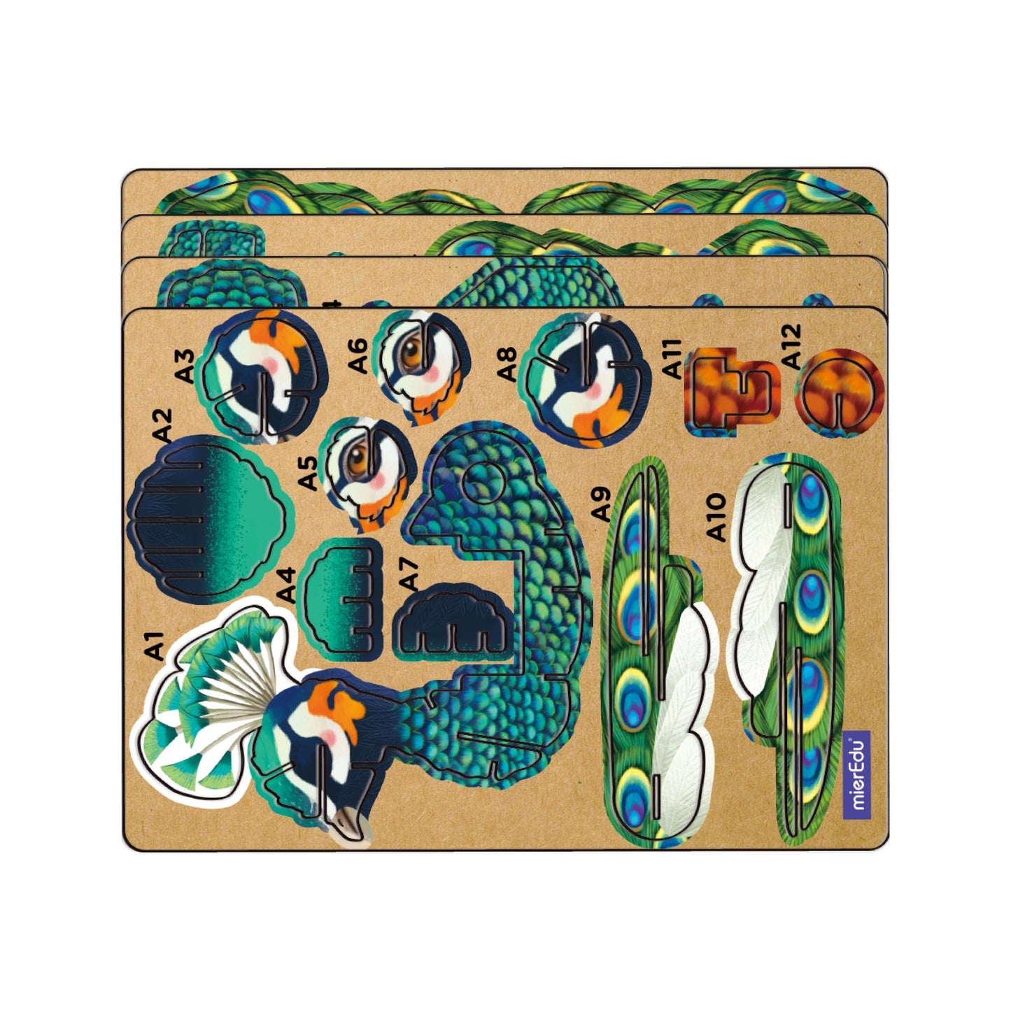 ME Build N Sound 3D Puzzle Peacock