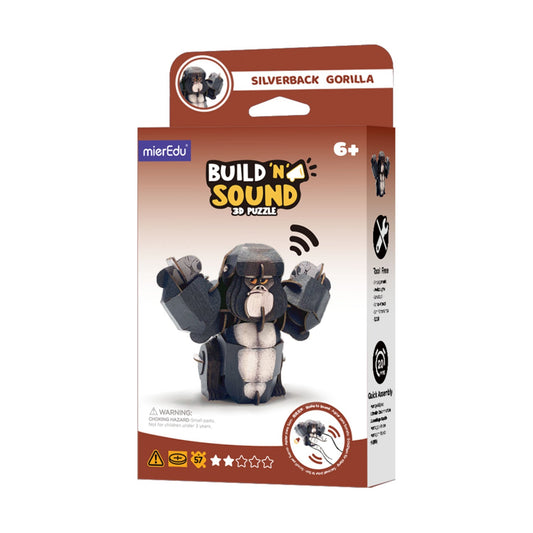 ME Build N Sound 3D Puzzle Silverback Gorilla