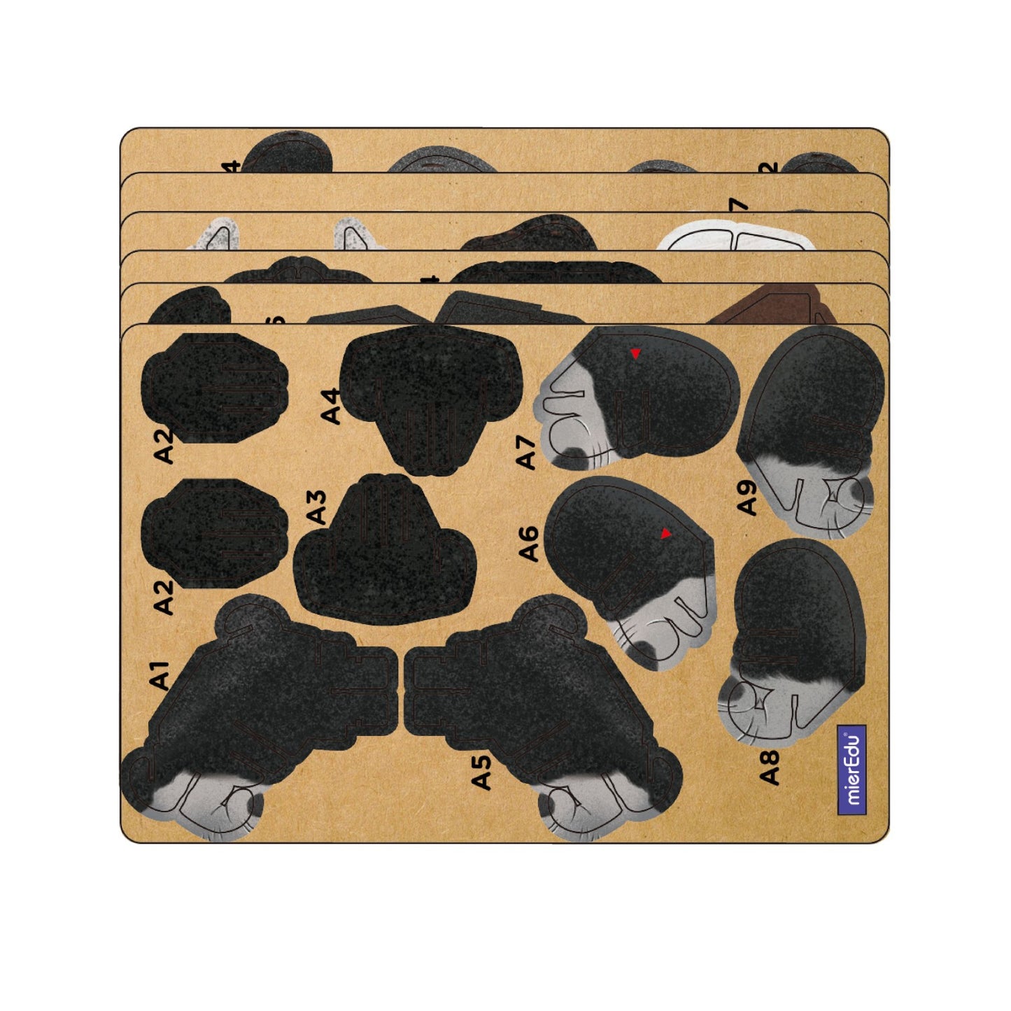 ME Build N Sound 3D Puzzle Silverback Gorilla