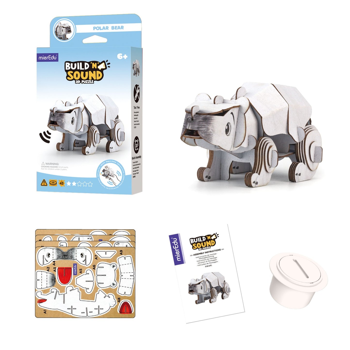 ME Build N Sound 3D Puzzle Polar Bear