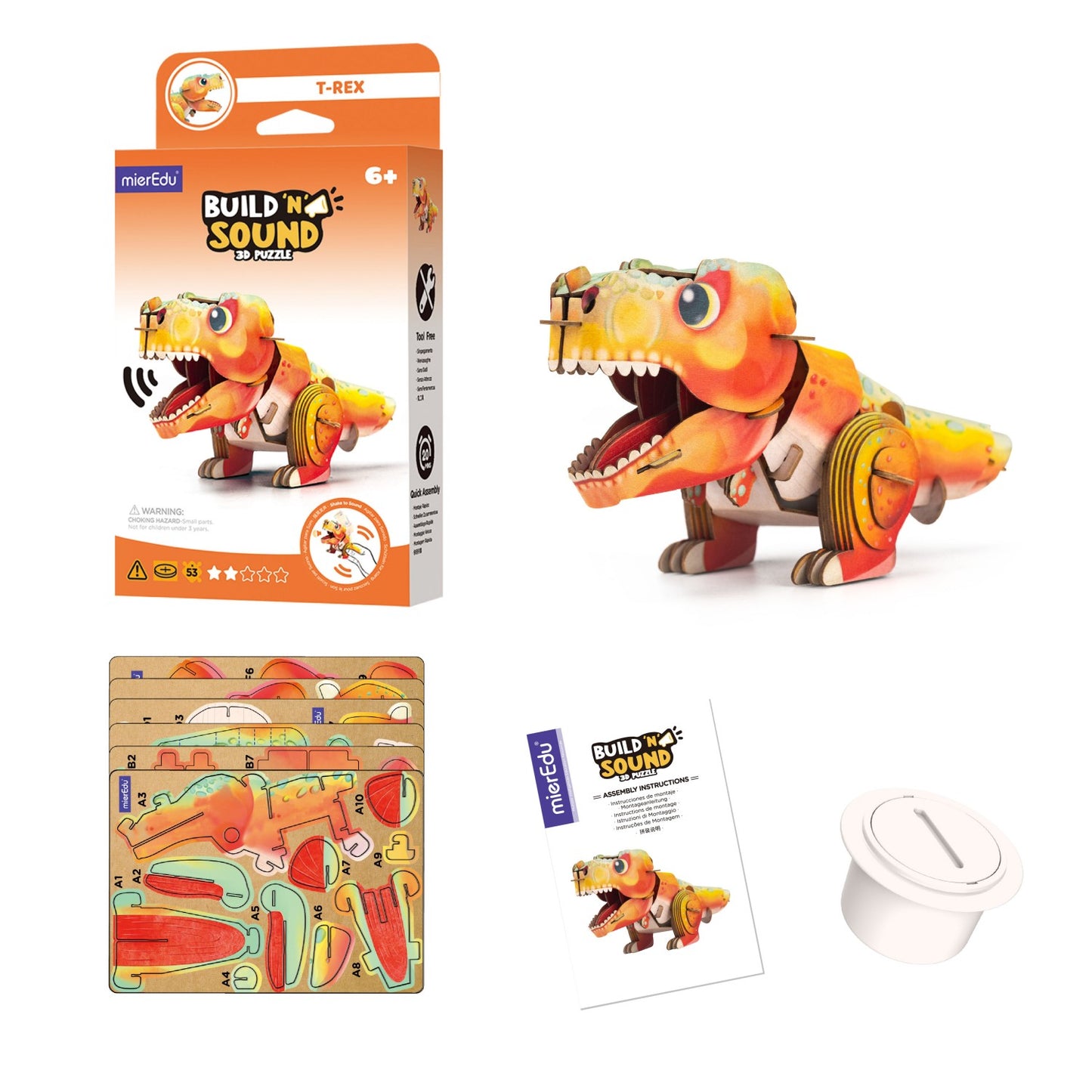 ME Build N Sound 3D Puzzle Tyrannosaurus Rex