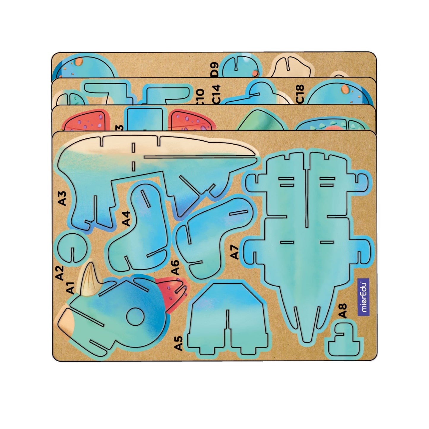 ME Build N Sound 3D Puzzle Triceratops