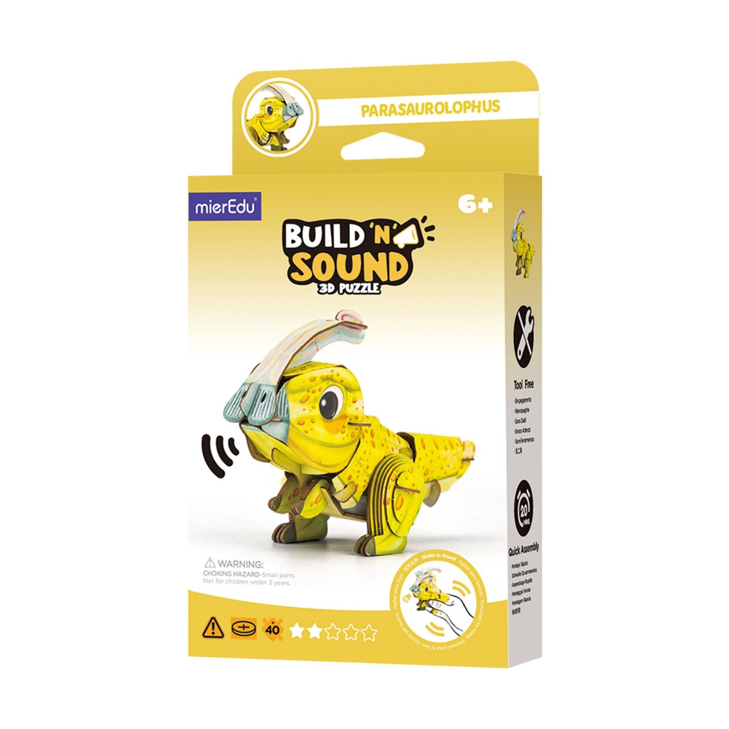 ME Build N Sound 3D Puzzle Parasaurolophus
