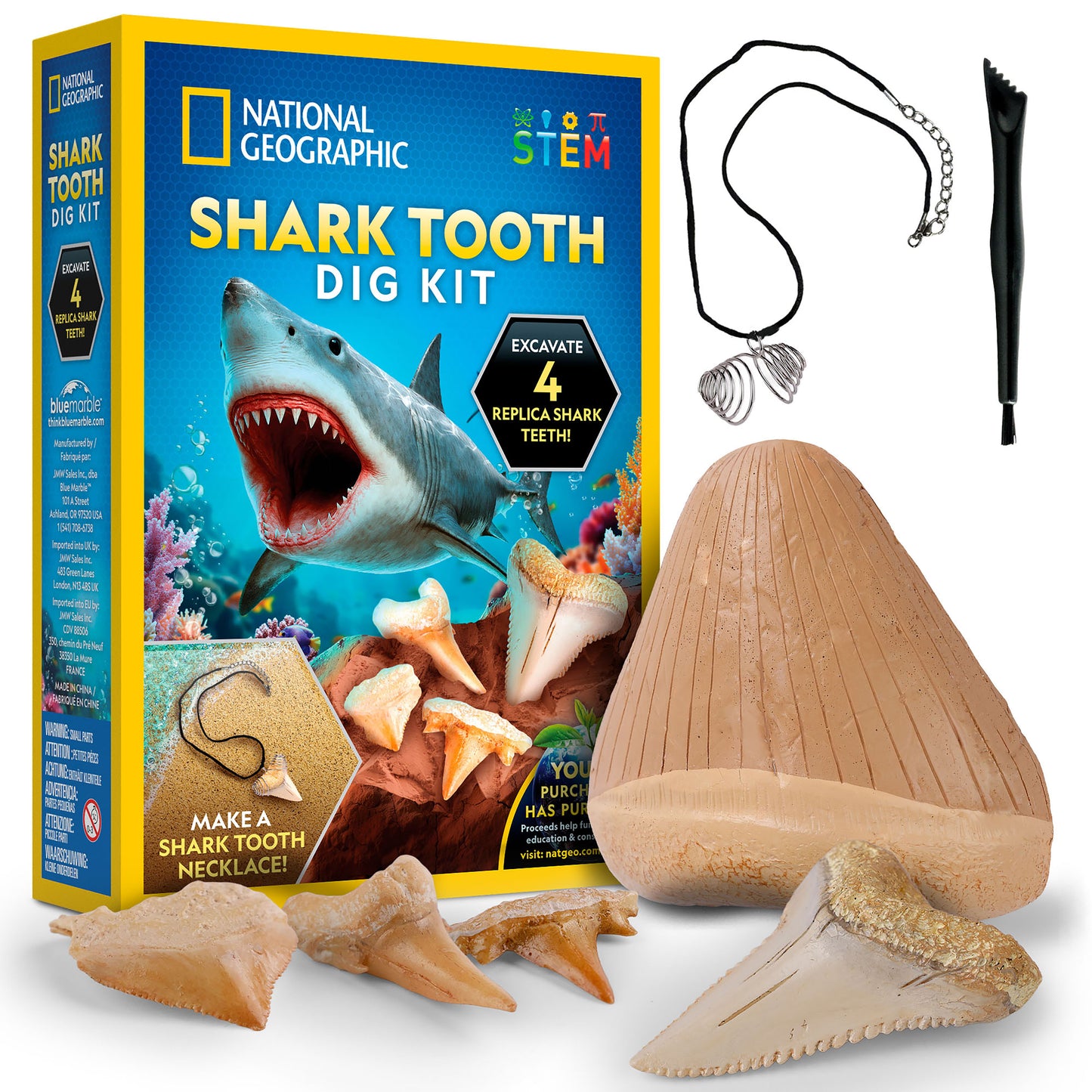 NG Great White Shark Tooth Dig Kit