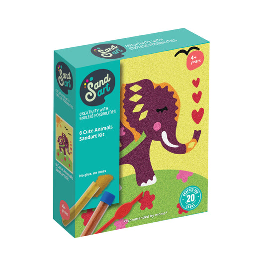 Sandart Cute Animals 6 pack