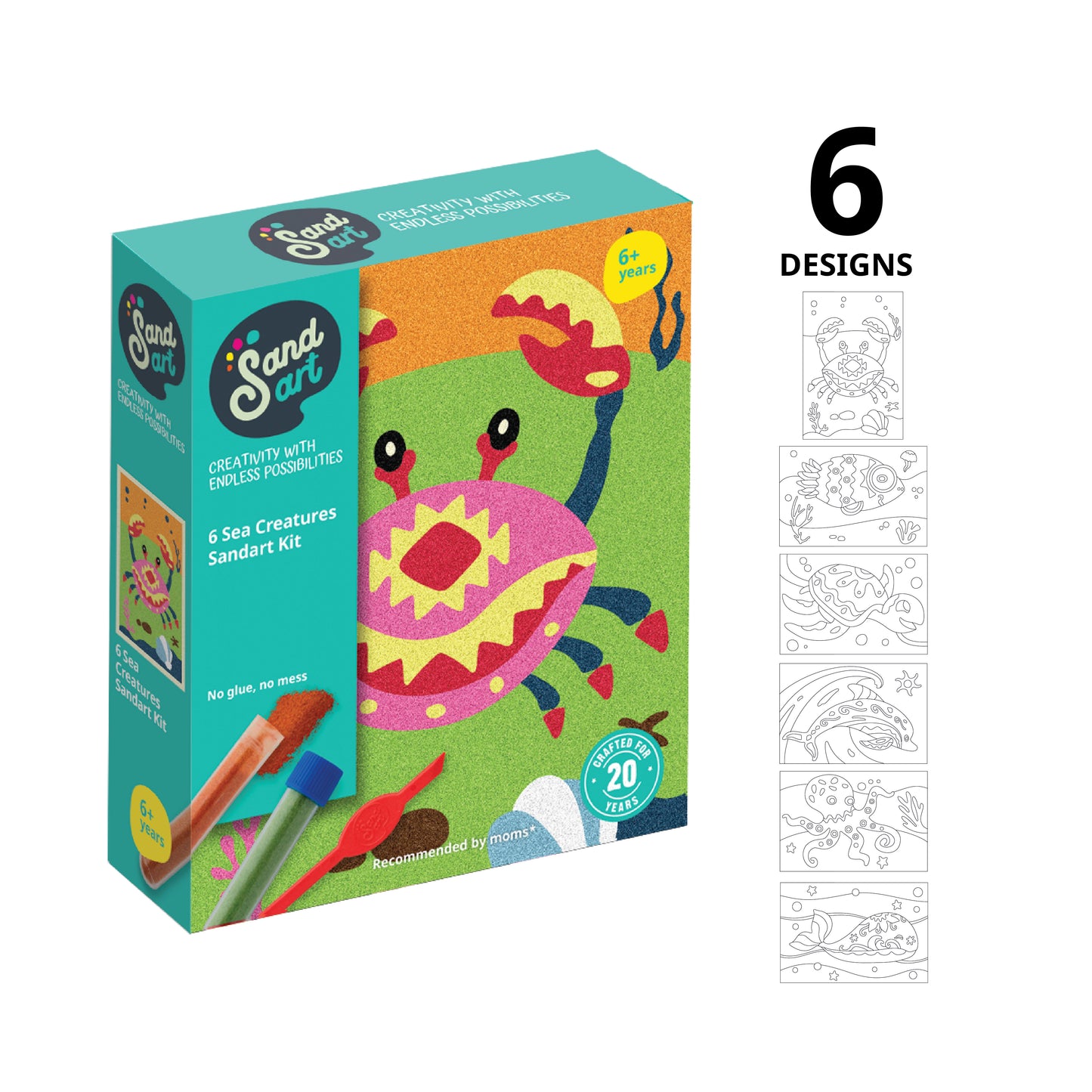 Sandart Sea Life 6 pack