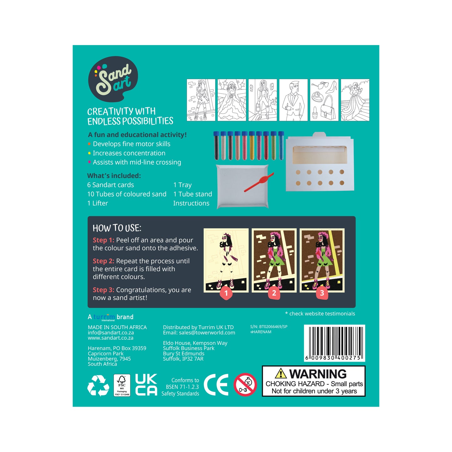 Sandart Fashion 6 pack