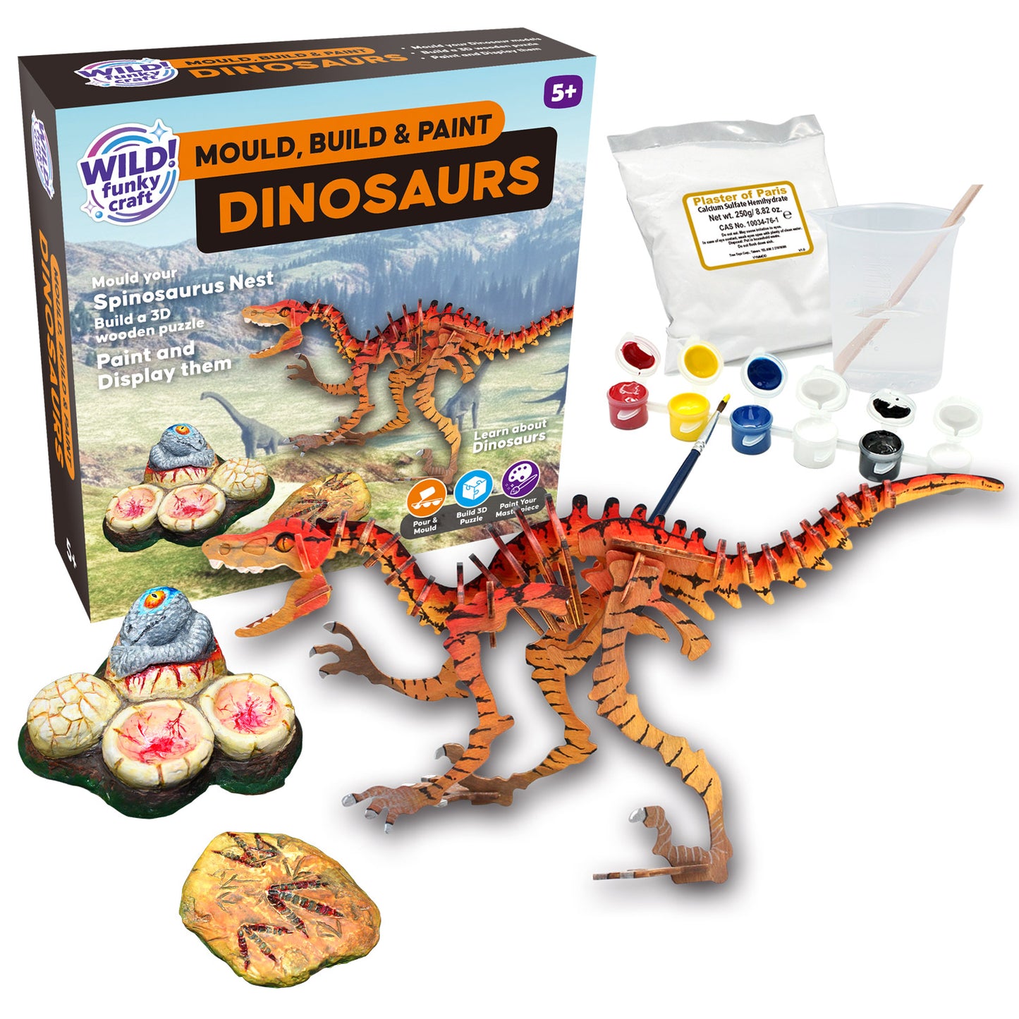 Mould, Build & Paint Dinosaurs