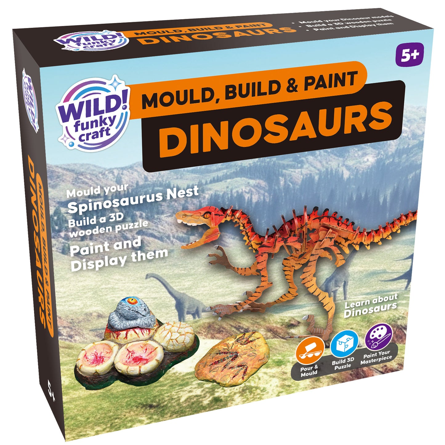 Mould, Build & Paint Dinosaurs