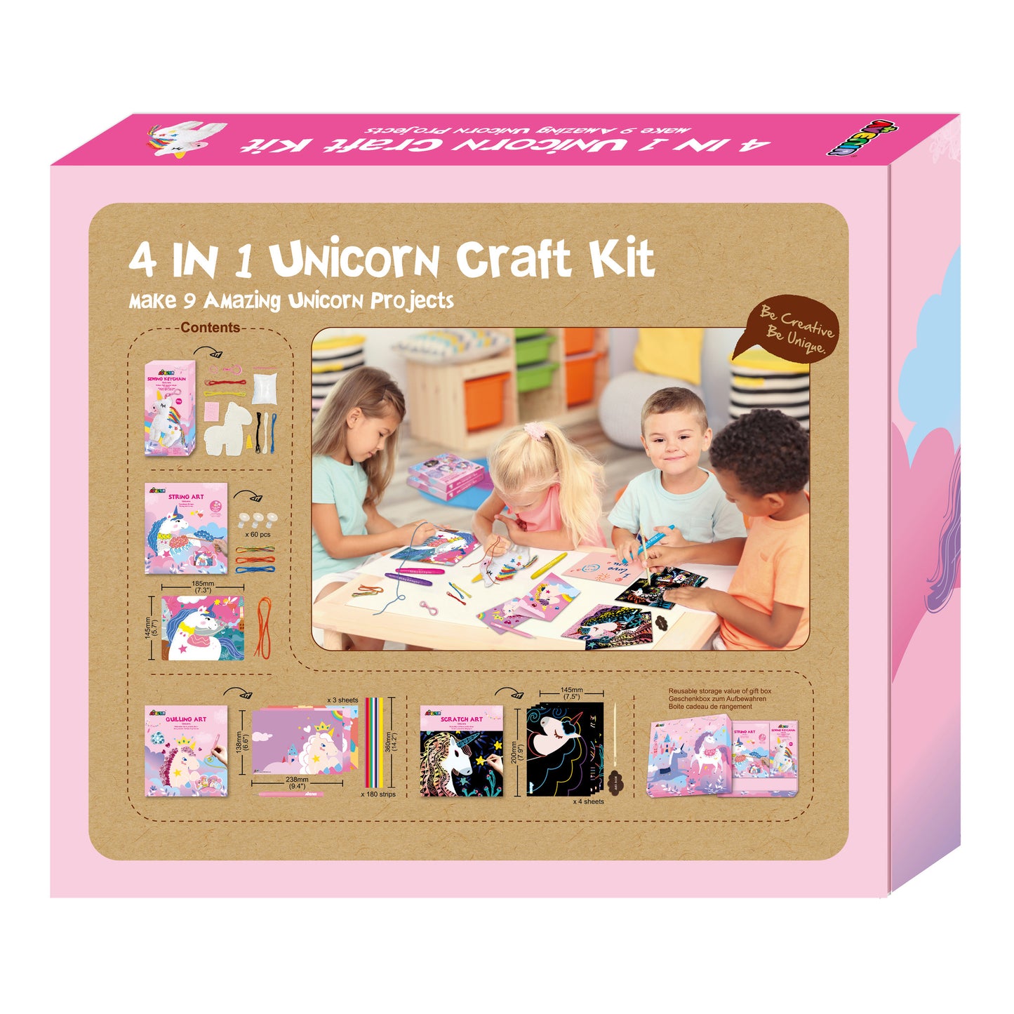 4 in 1 Unicorn Craft Kit