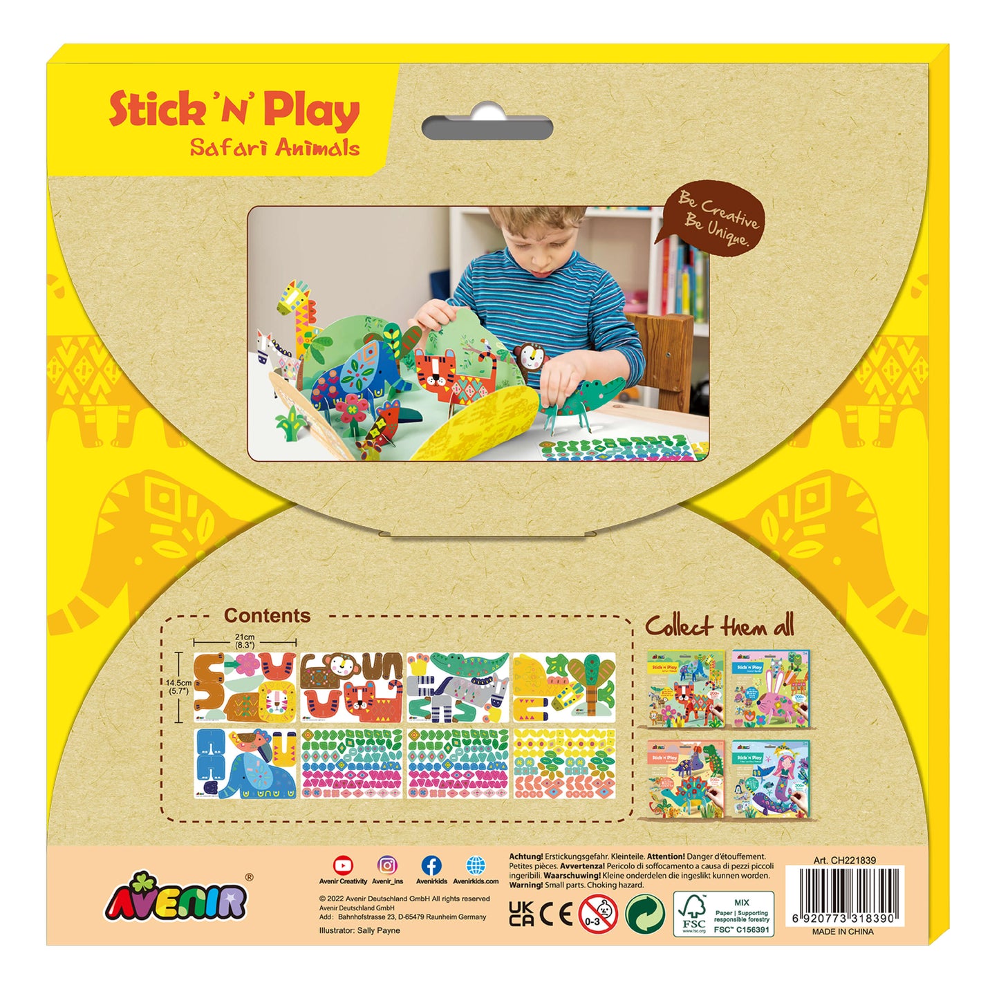 Stick 'n' Play Safari Animals