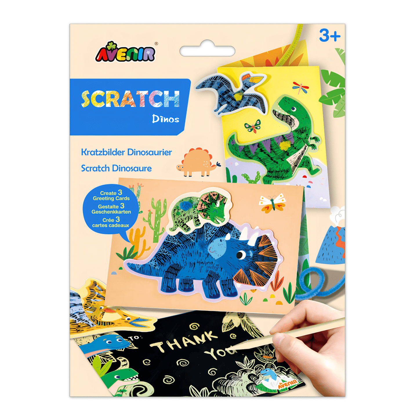 Scratch Greeting Card Dinos