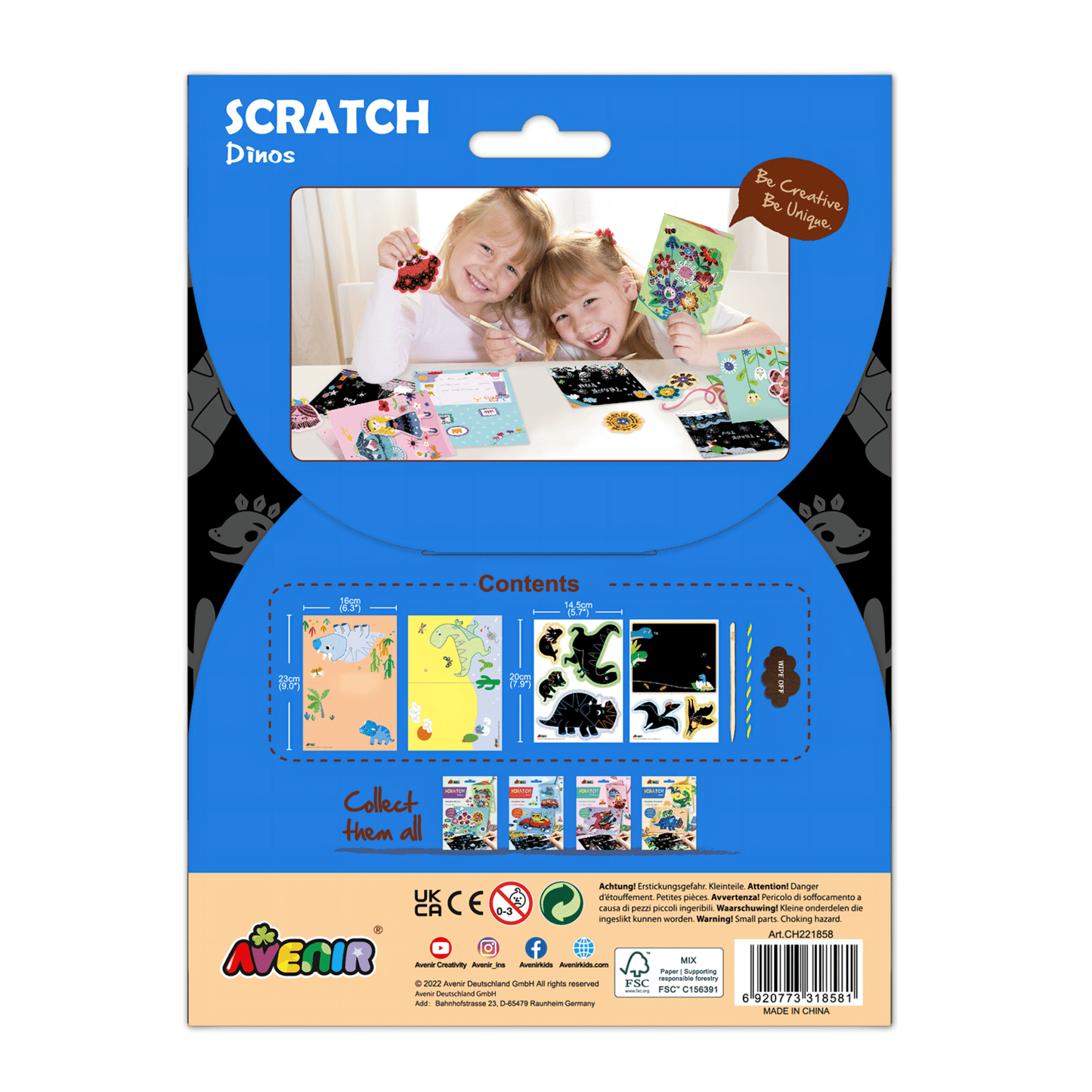 Scratch Greeting Card Dinos