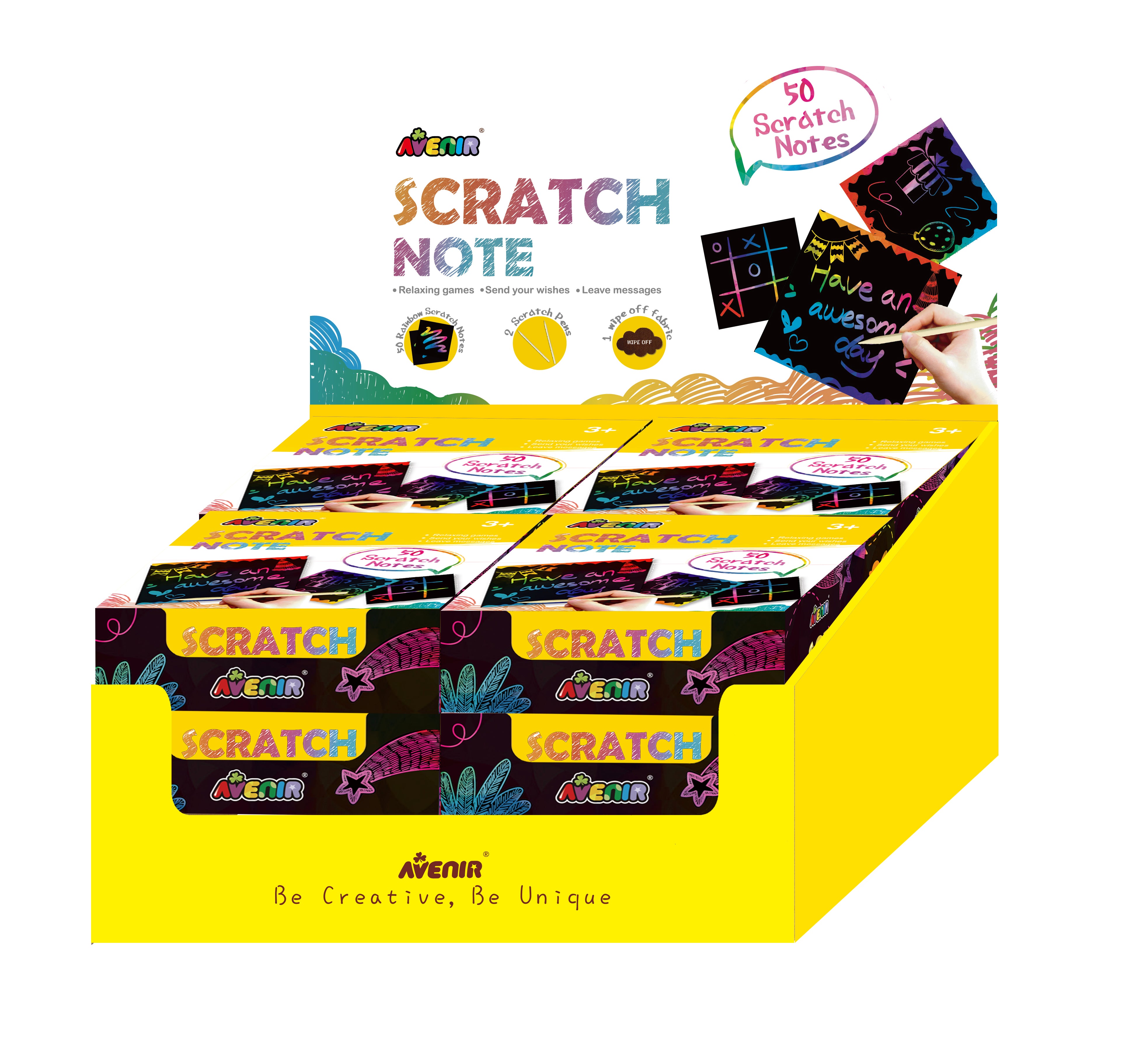 Scratch Note in Display - 12 pcs – KidAntics