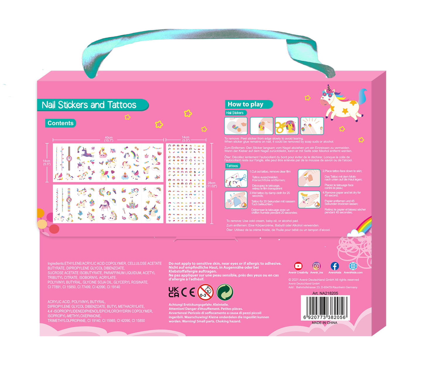 Nail Stickers & Tattoos Unicorn