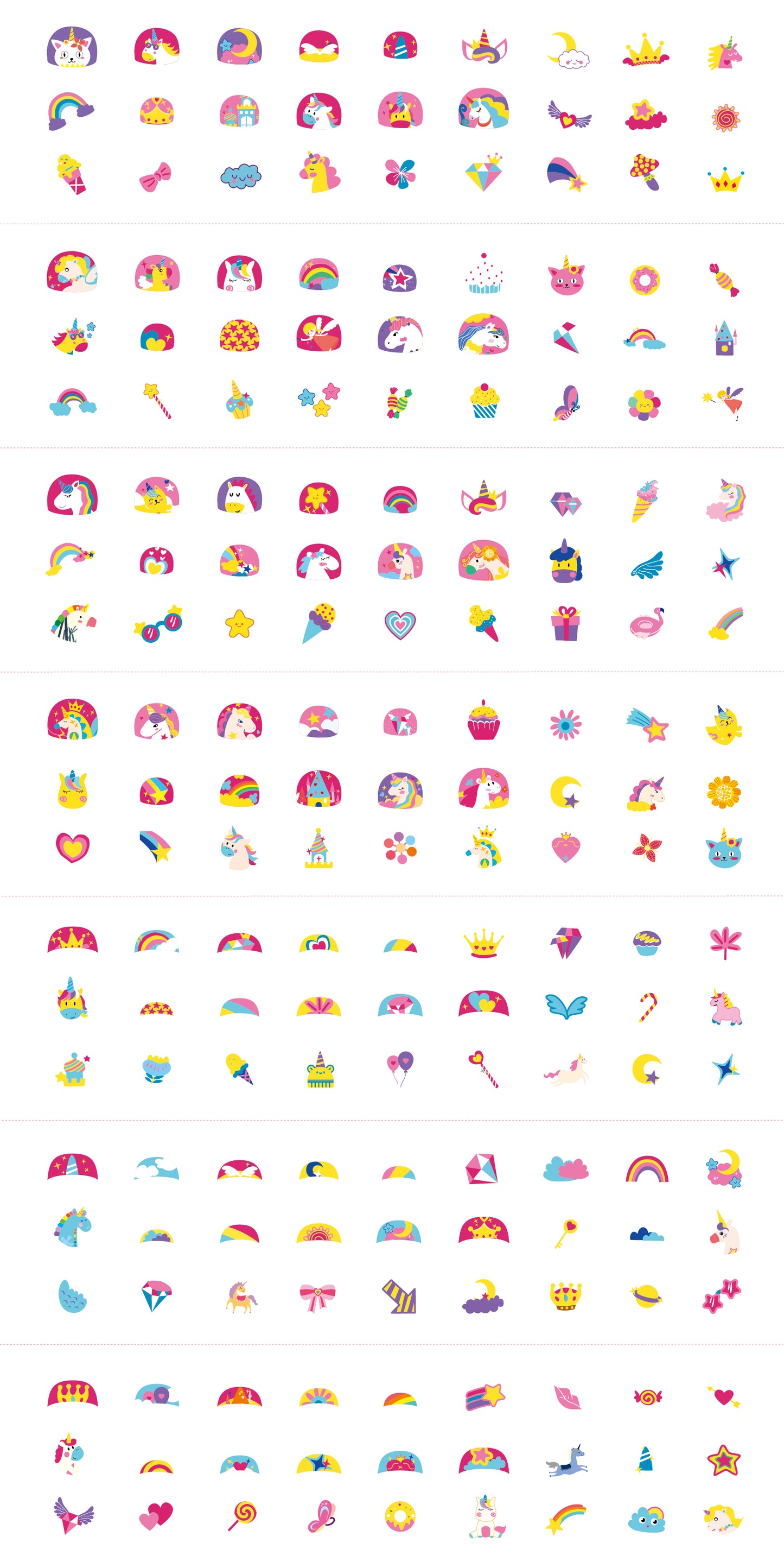 Nail Stickers & Tattoos Unicorn